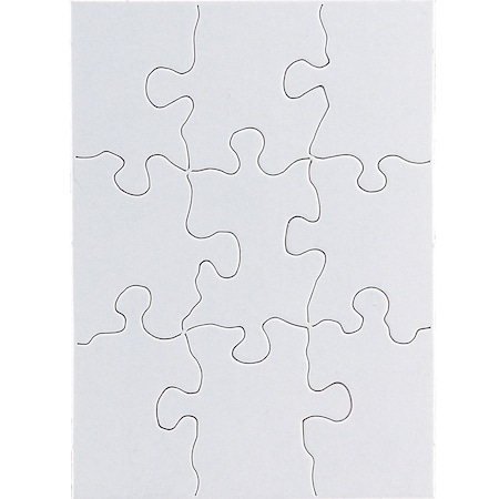 Hygloss Products Compoz-A-Puzzle, 4 x 5 1/2 Rectangle, 9 Pieces 96113